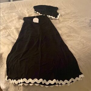 Black and White Skirt Set